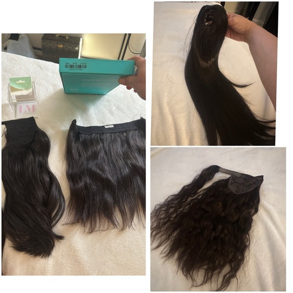 Bundle of four extensions DARK BROWN